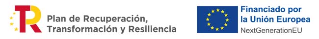 plan de recuperación transformación y resiliencia gobierno de españa fondos FEDER. Financiado por la Unión Europea